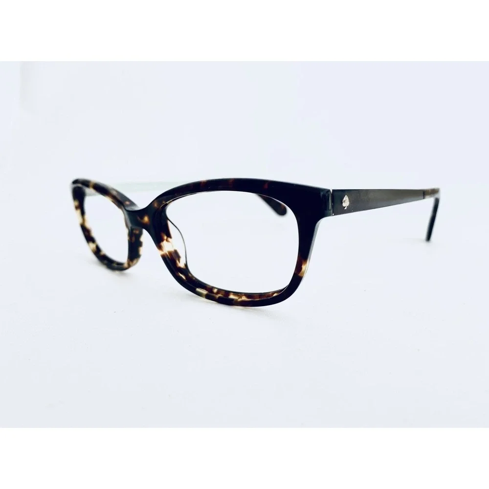 Kate Spade NY Tortoise Rectangular Glasses Teal Temple Jazmine 0X49 51 17 140